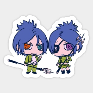 I draw chibi mukuro and chrome / Katekyo Hitman REBORN Sticker